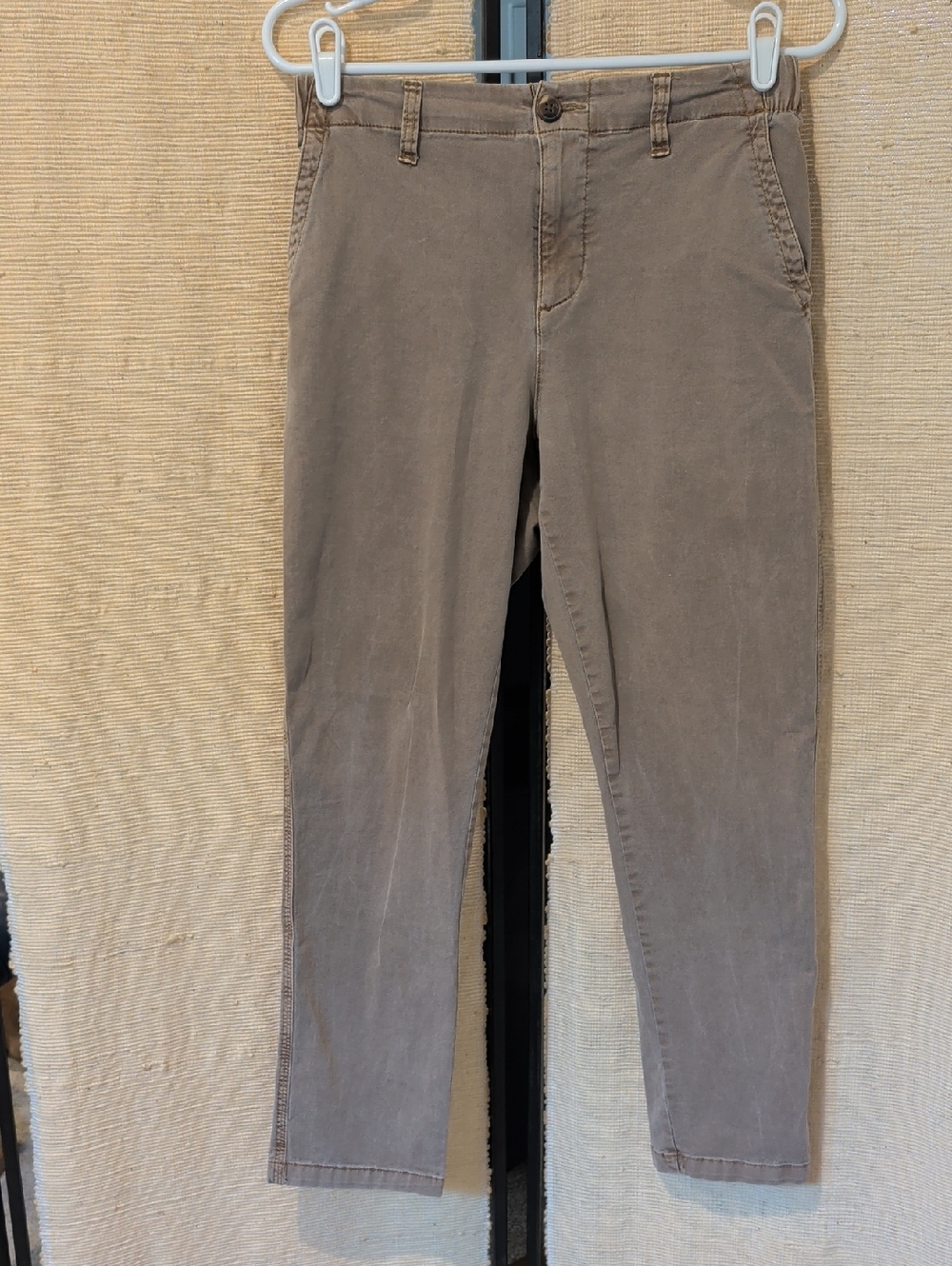 Old Navy Straight-Leg Chinos in Taupe